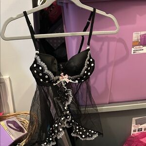 Elegant Black Lace Lingerie set